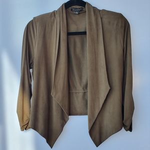 Olive Green Suede Jacket